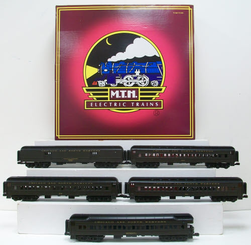 MTH 20-4088 O Chicago North Western 70' Madison Passenger Car Set (Set of 5)