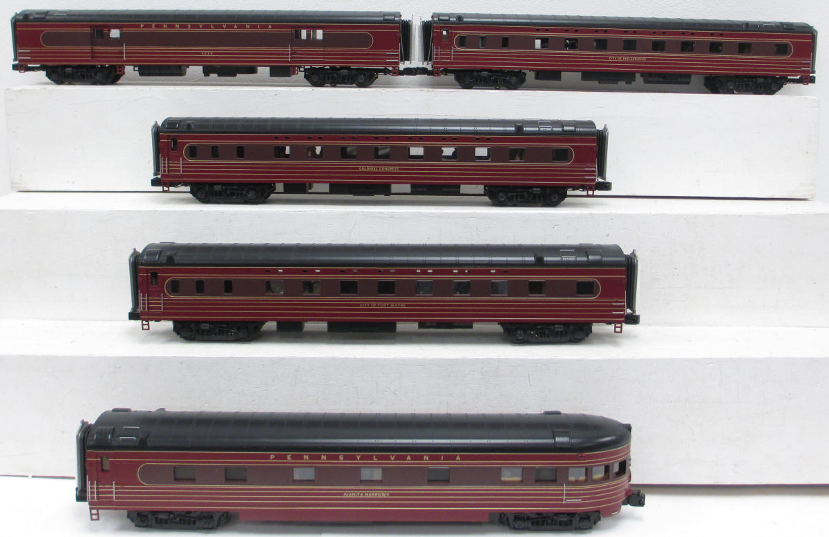 MTH 20-65119 O Pennsylvania 70' Streamlined Ribbed Sided Passenger Car Set