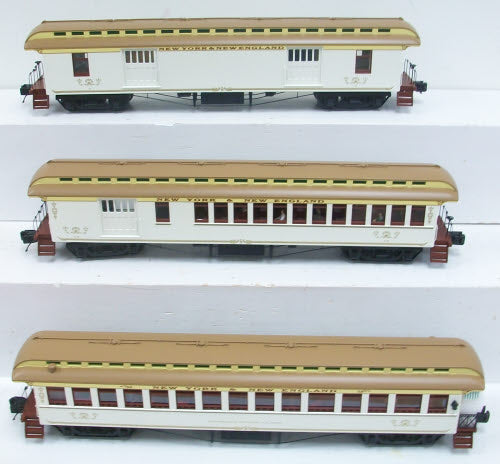 MTH 20-62029 O NY&NE 64' Woodsided Passenger Add-On Set (Set of 3)
