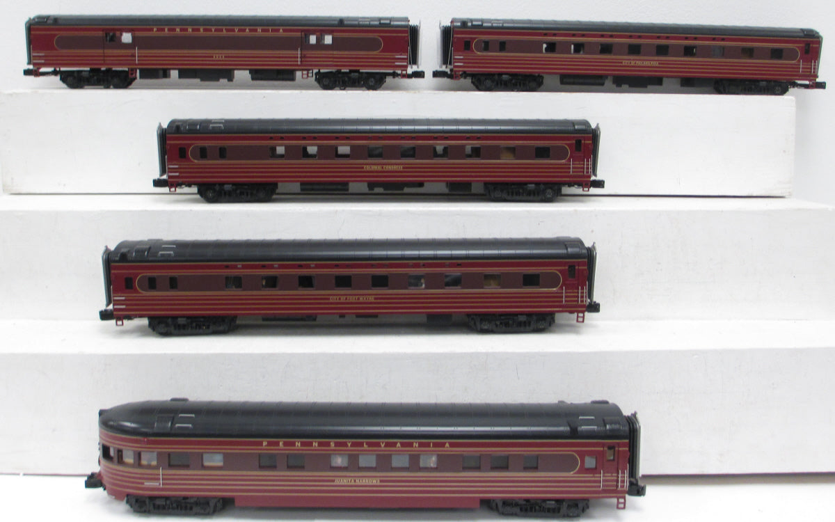 MTH 20-65119 O Pennsylvania 70' Streamlined Ribbed Sided Passenger Car Set