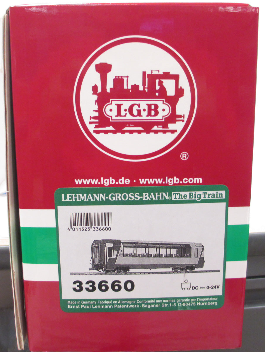 LGB 33660 G Scale Panorama Car RhB/MGB GEX – Trainz