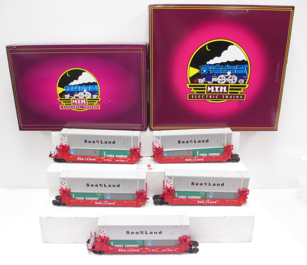 MTH 20-90478 O Sealand Twin Stack Container Set (Set of 5)