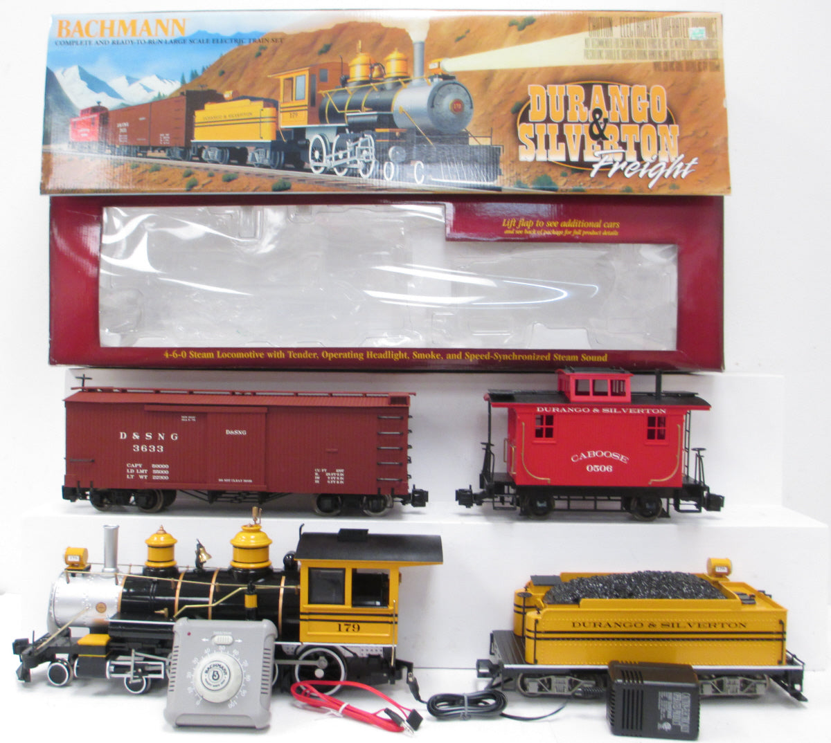 Bachmann 90057 Durange & Sillverton G Gauge Steam Starter Train Set