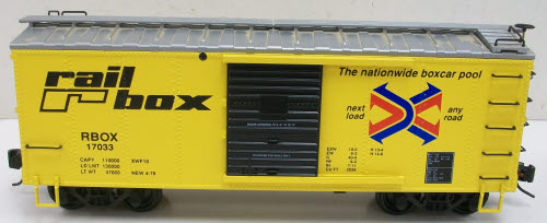 USA Trains 190703 G Railbox Steel Box Car #17033