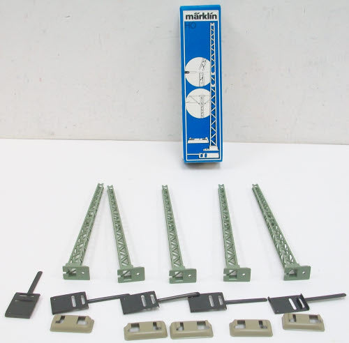 Marklin 7021 HO Concrete Catenary Masts for K/M Track Kit (Box of 5)