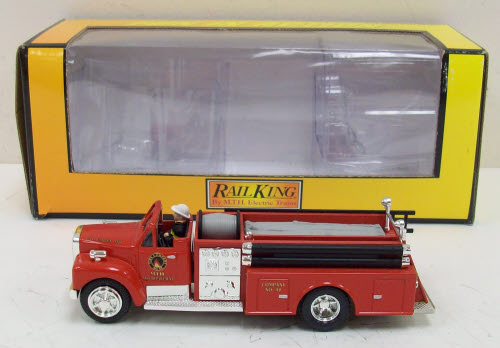 MTH 30-50034 O Red Die-Cast Fire Truck Company #219