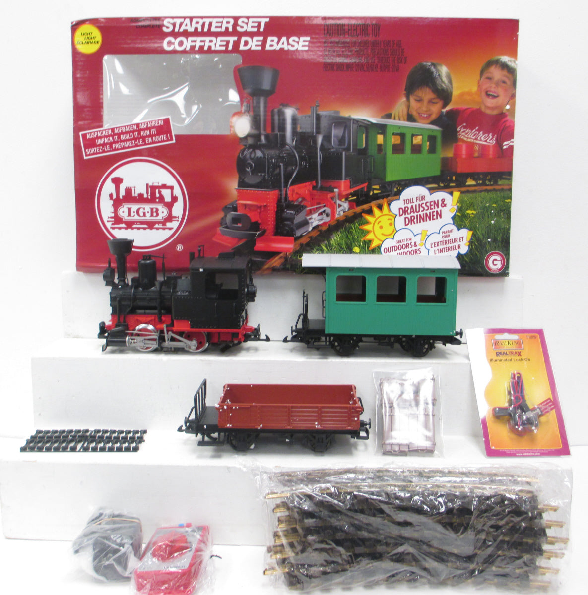 LGB 72400 Big Train G Gauge Steam Starter Train Set