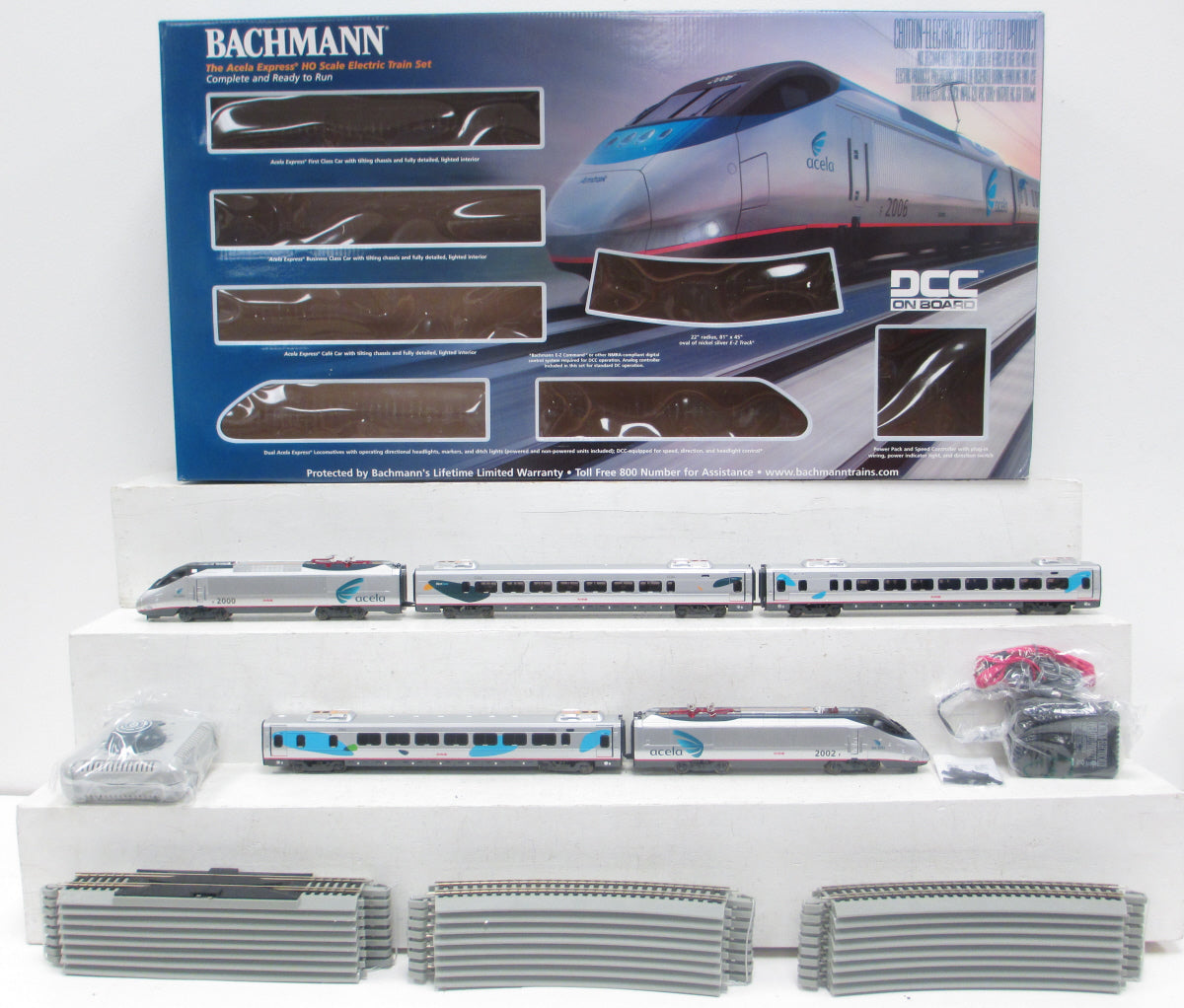 Bachmann 01204 HO Amtrak Acela Express High-Speed HO Gauge Electric Train Set