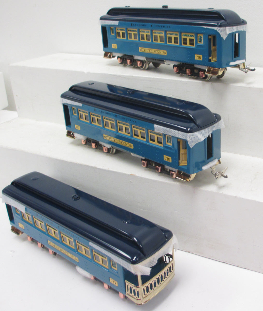 MTH 10-8508 O Two-Tone Blue 710 Series Passenger Car Set (Set of 3)