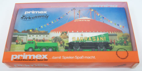 Primex 4584 Sarrasani Circus HO Truck/Trailer w/Boxcar