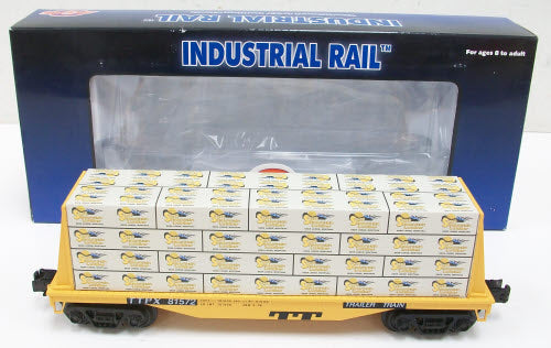 Industrial Rail 1004103 Trailer Train Flatcar w/Lumber Load