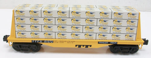 Industrial Rail 1004103 Trailer Train Flatcar w/Lumber Load