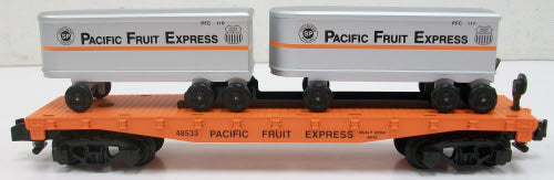 American Flyer 6-48533 S Pacific Fruit Express Flatcar with Piggyback Trailers