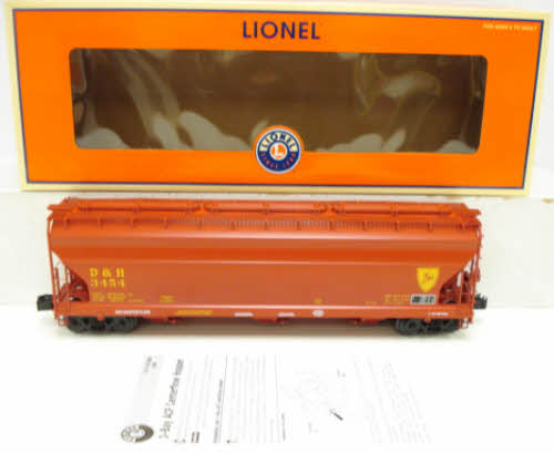 Lionel 6-27115 O Gauge Delaware & Hudson 3-Bay ACF Hopper #3454
