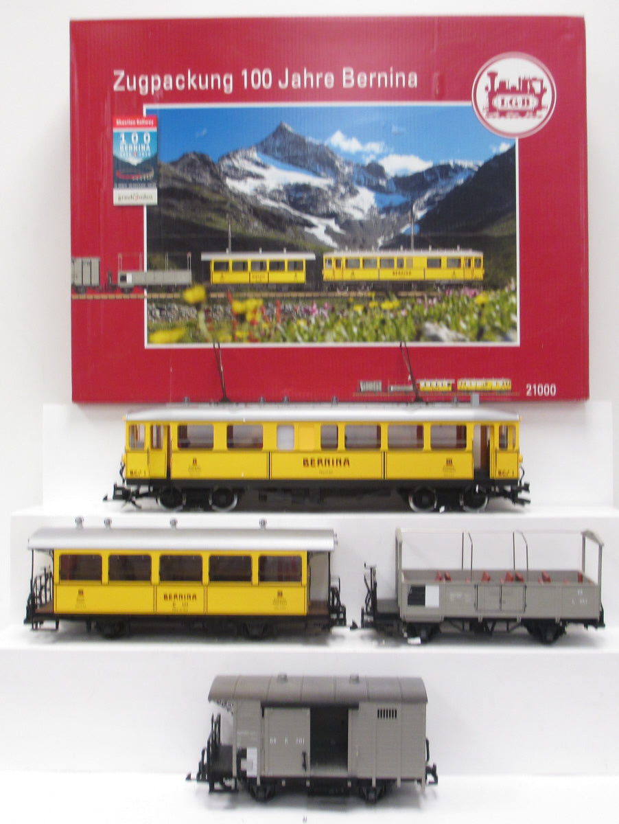 LGB 21000 100 Years Bernina RR Anniversary G Gauge Electric Train Set
