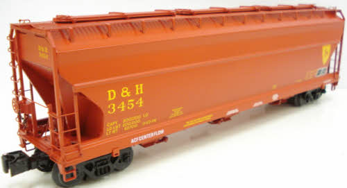 Lionel 6-27115 O Gauge Delaware & Hudson 3-Bay ACF Hopper #3454