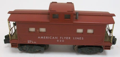 American Flyer 930 Vintage S Gauge American Flyer Lines Tuscan Caboose