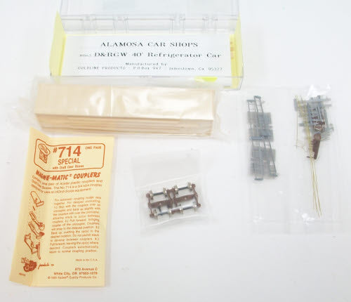 Gold Line 150-169 HOn3 D&RGW 40' Refrigerator Car Kit Alamosa Car Shops