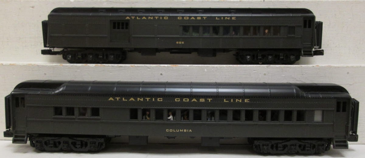 MTH 20-4190 O Atlantic Coast Line 70’ Madison Comb/Din Passenger Set (Set of 2)