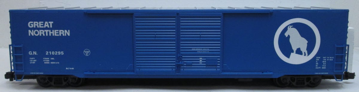 USA Trains 19404B G Great Northern 60' Steel Boxcar #210295 - Metal Wheels