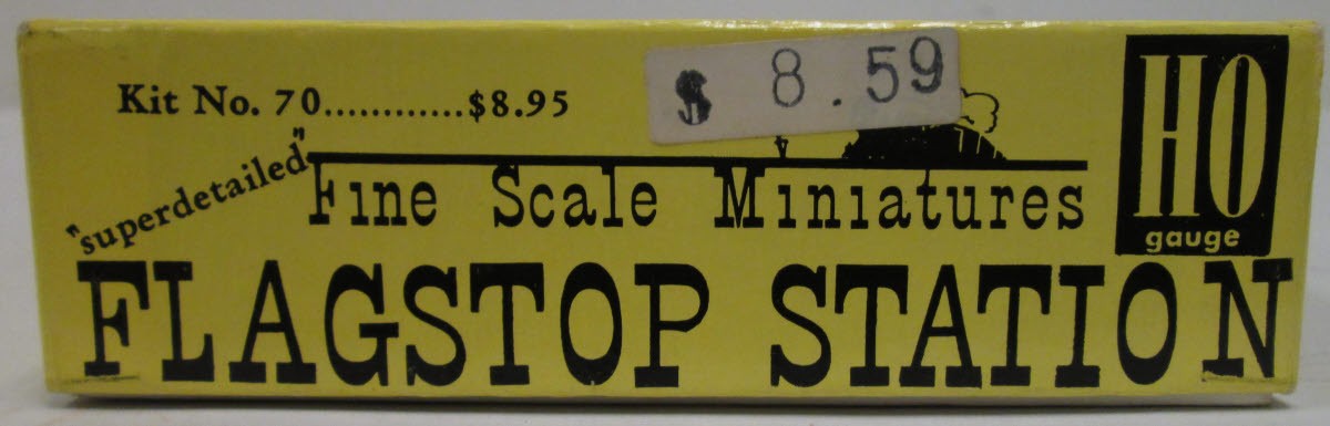 Fine Scale Miniatures 70 HO Scale Flagstop Station Building Kit