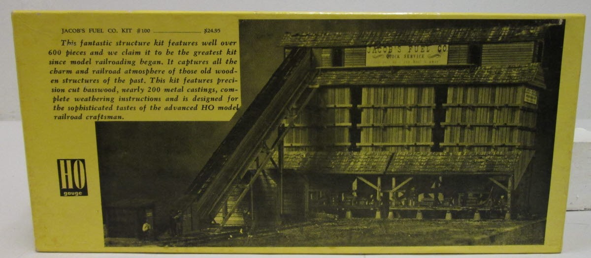 Fine Scale Miniatures 100 HO Scale Jacob's Fuel Company Building Kit