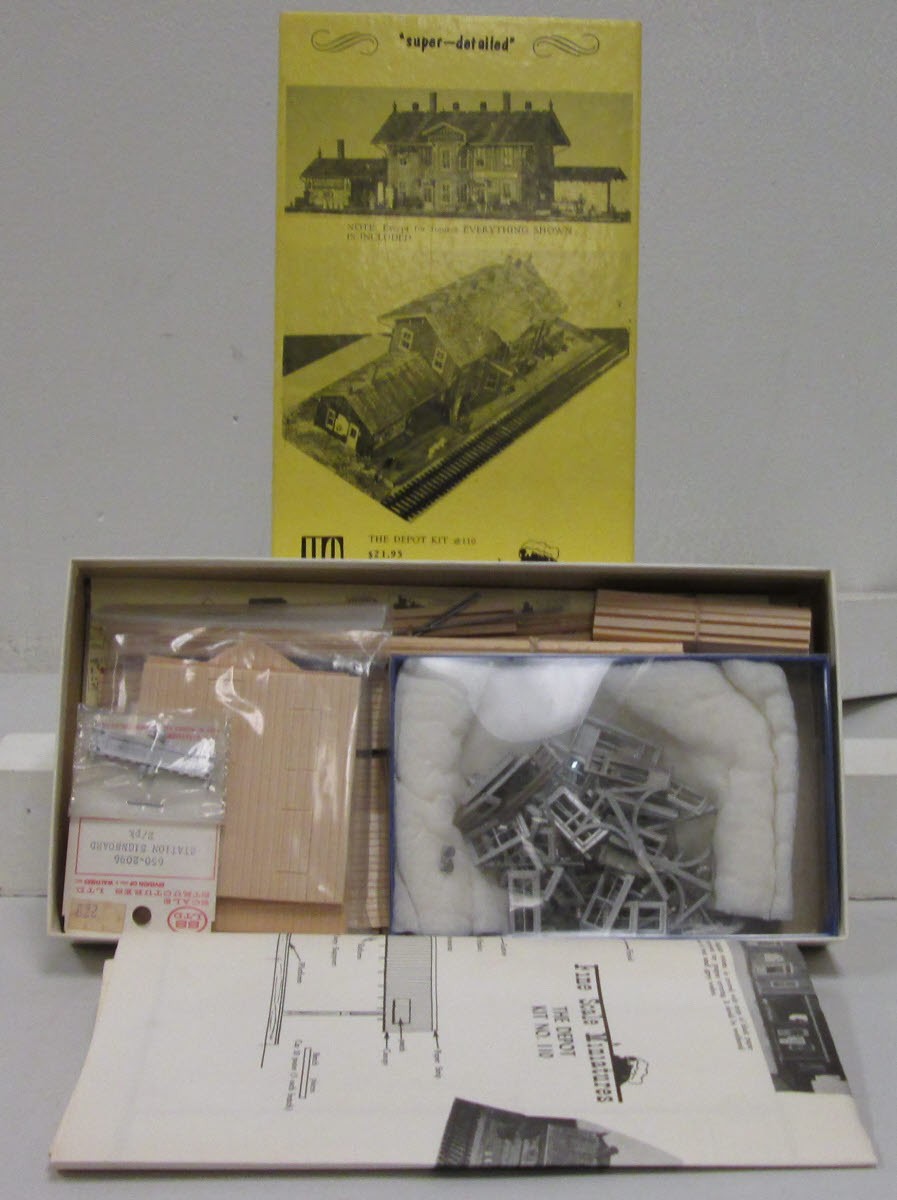 Fine Scale Miniatures 110 HO Scale The Depot Building Kit
