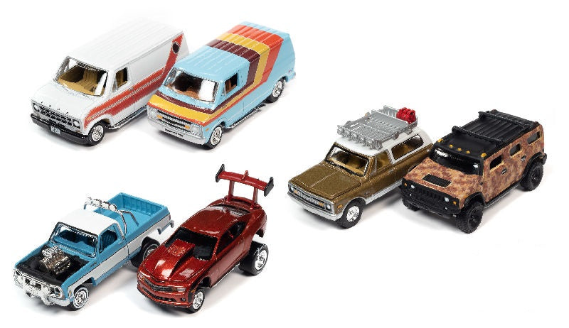 Johnny Lightning JLPK015-A-Case 1:64 2021 Release 4A Twin Pack Diecast Cars