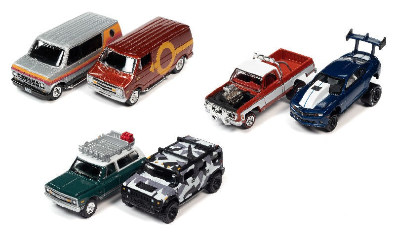 Johnny Lightning JLPK015-B-Case 1:64 2021 Release 4B Twin Pack Diecast Cars