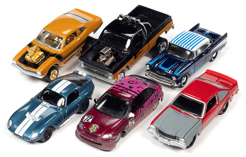 Johnny Lightning JLSF023-B-CASE 1:64 Street Freaks 2022 R1B Cars (Set of 6)