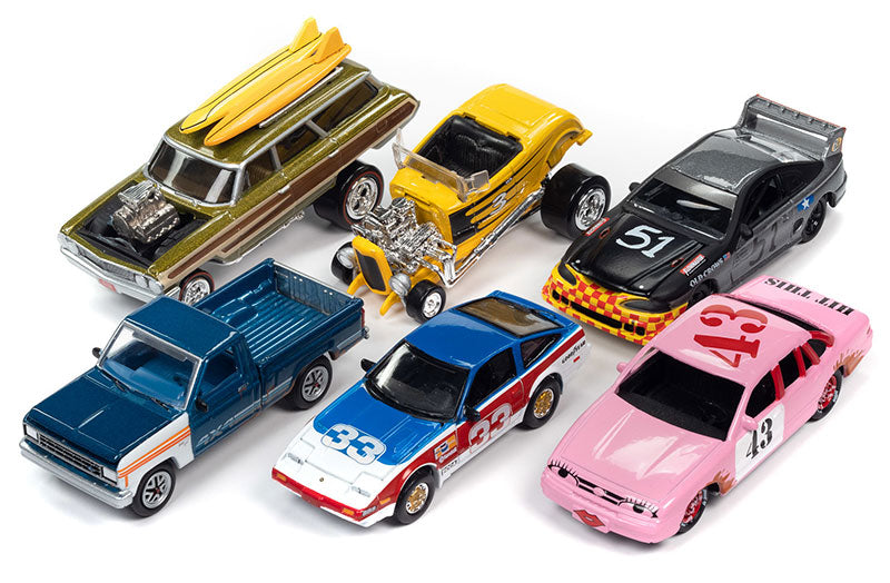 Johnny Lightning JLSF025-A-CASE 1:64 Street Freaks - 2023 Release 1A (Set of 6)