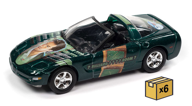 Johnny Lightning JLSP265-CASE 1:64 Modern Clue - Chevrolet Corvette (Set of 6)