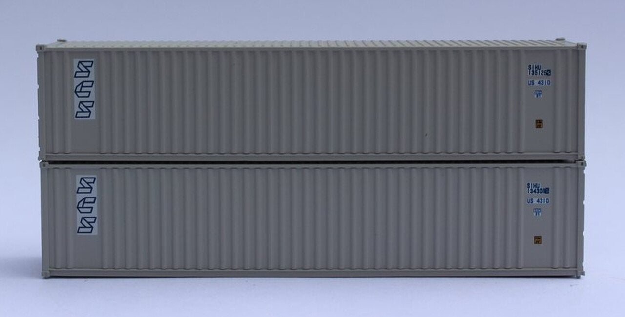 JTC Model Trains 405512 N SCS 40' Corrugated Side Container (Pack of 2)