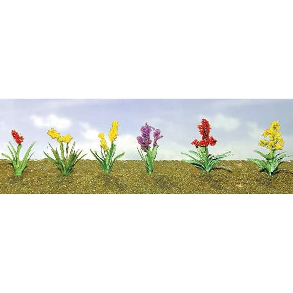 JTT Scenery Products 95559 HO 5/8" Assorted Flower Plants Set #2 (Pack of 10)