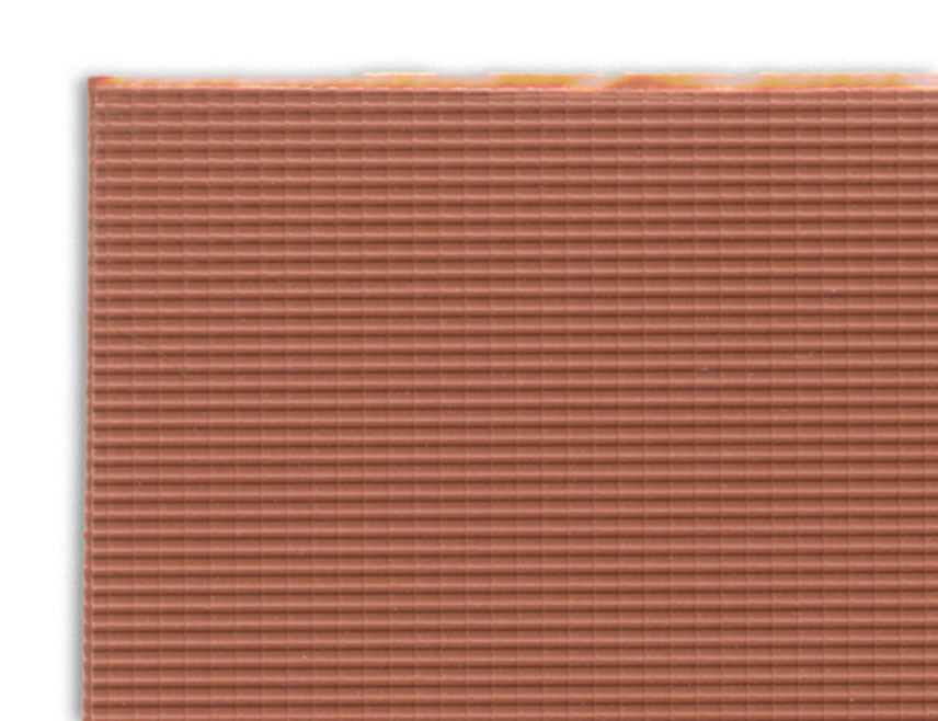 JTT Scenery Products 97464 N 7.5" X 12" Clay Tile Roof Pattern Sheet (Pack of 2)