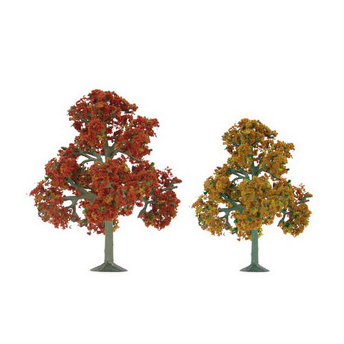 JTT Scenery Products 92112 HO 5.5-6" Autumn Deciduous Tree (Pack of 2)