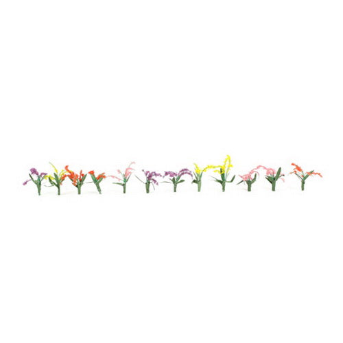 JTT Scenery Products 95506 O 3/4" Flower Plants Red/Pink/Purple (Pack of 32)