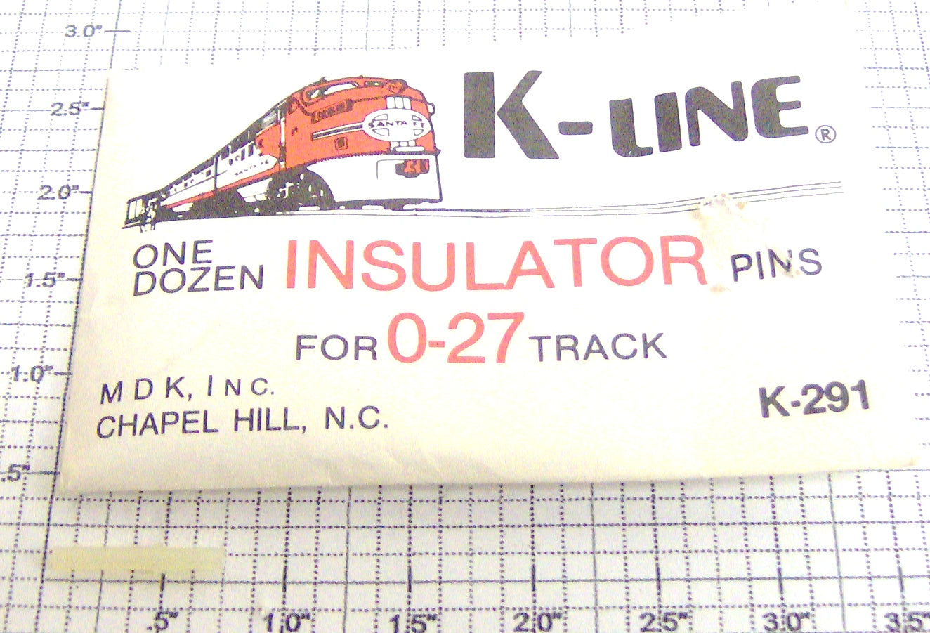 K-Line K-291 O27 Track Insulator Pins (Pack of 12)