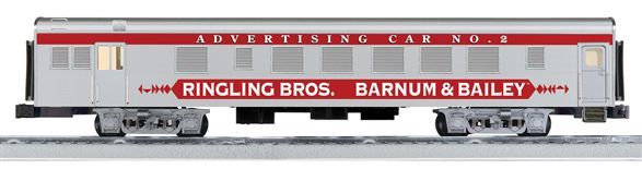 Lionel 6-22628 O Gauge Ringling Bros & BB 18' Aluminum Advertising Car #2