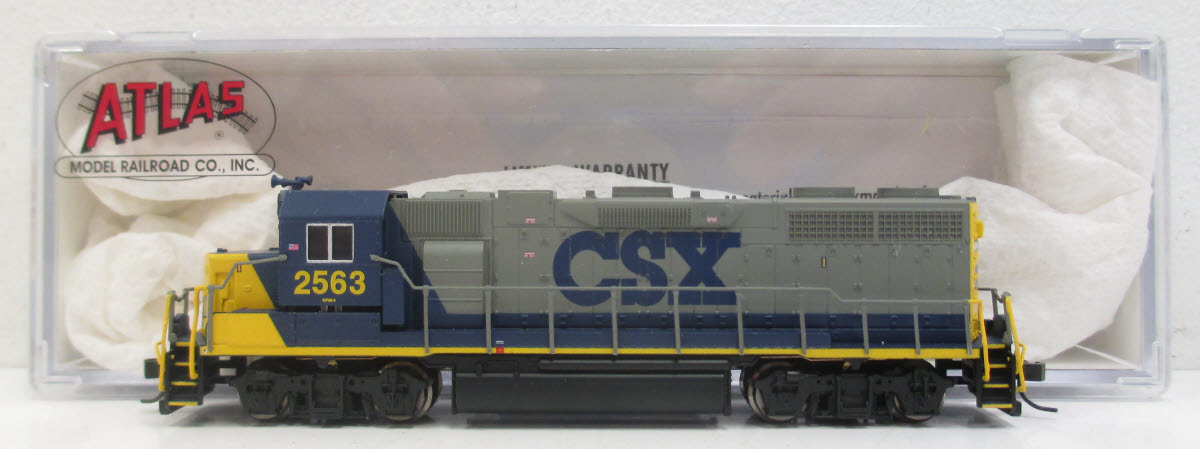 Atlas 47827 N Scale CSX GP38-2 Diesel Locomotive #2563 w/DCC – Trainz
