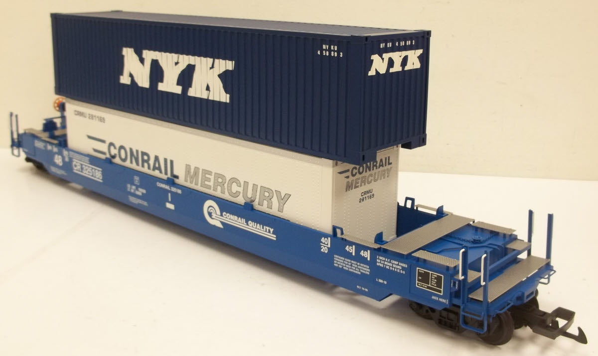 USA Trains 17133 G Conrail Gunderson Husky Stack with 2 Containers #1