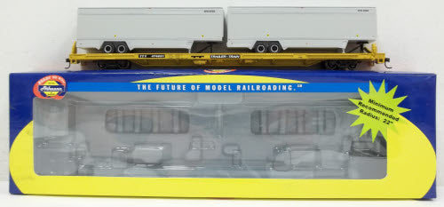 Athearn 93274 HO Trailer Train TTX 85' Flat Car W/2-40' Trailers