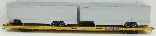 Athearn 93274 HO Trailer Train TTX 85' Flat Car W/2-40' Trailers