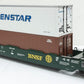 USA Trains R17123 G Scale BNSF Gunderson Husky Stack Car w/ Containers#12030