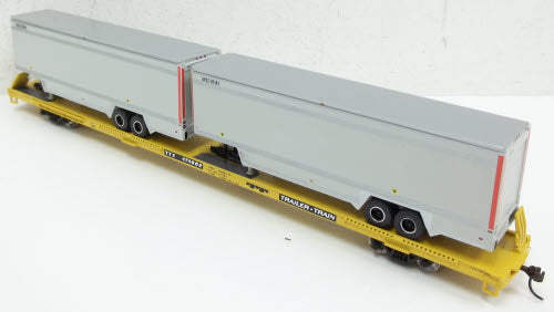 Athearn 93278 HO Trailer Train TTX 85' Flat Car # 474662 W/2-40' Trailers