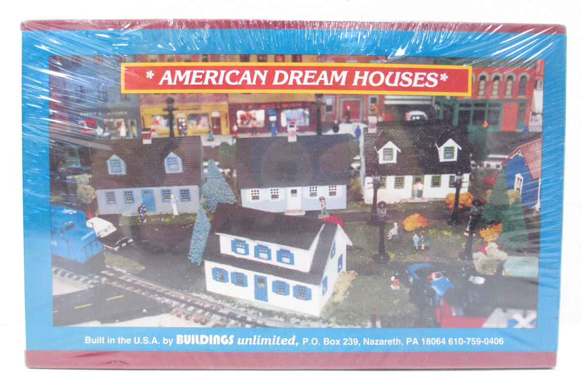 Building Unlimited 107 O Scale Cape Cod House with Shed Dormer & Garage