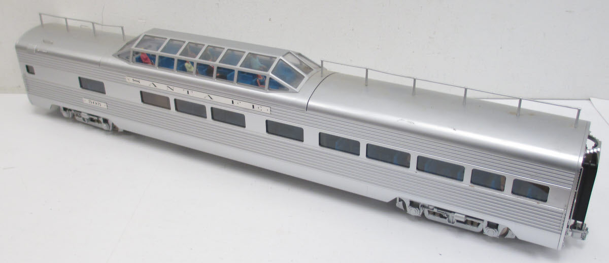 USA Trains R31007 Santa Fe Aluminum Vista Dome Car #505