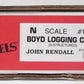 JV Models 1018 N Scale Boyd Logging Camp