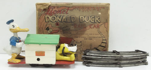 Lionel 1107 O Vintage Donald Duck & Pluto Handcar