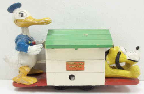 Lionel 1107 O Vintage Donald Duck & Pluto Handcar